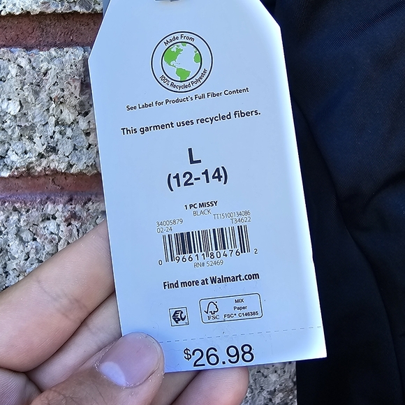 Time and True Womens Black Swimsuit - Size L - Picture 4 of 5